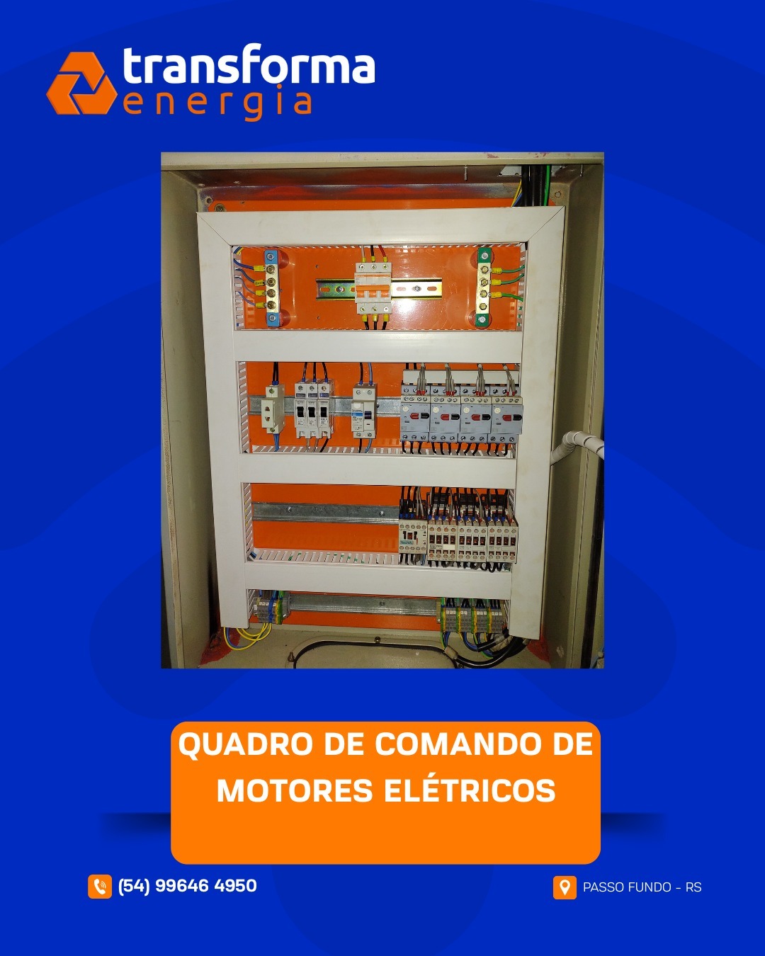 Quadro de comando de motores elétricos